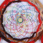 Retro Handwoven Dreamcatcher Wall Hanging with Feathers Nordic Style