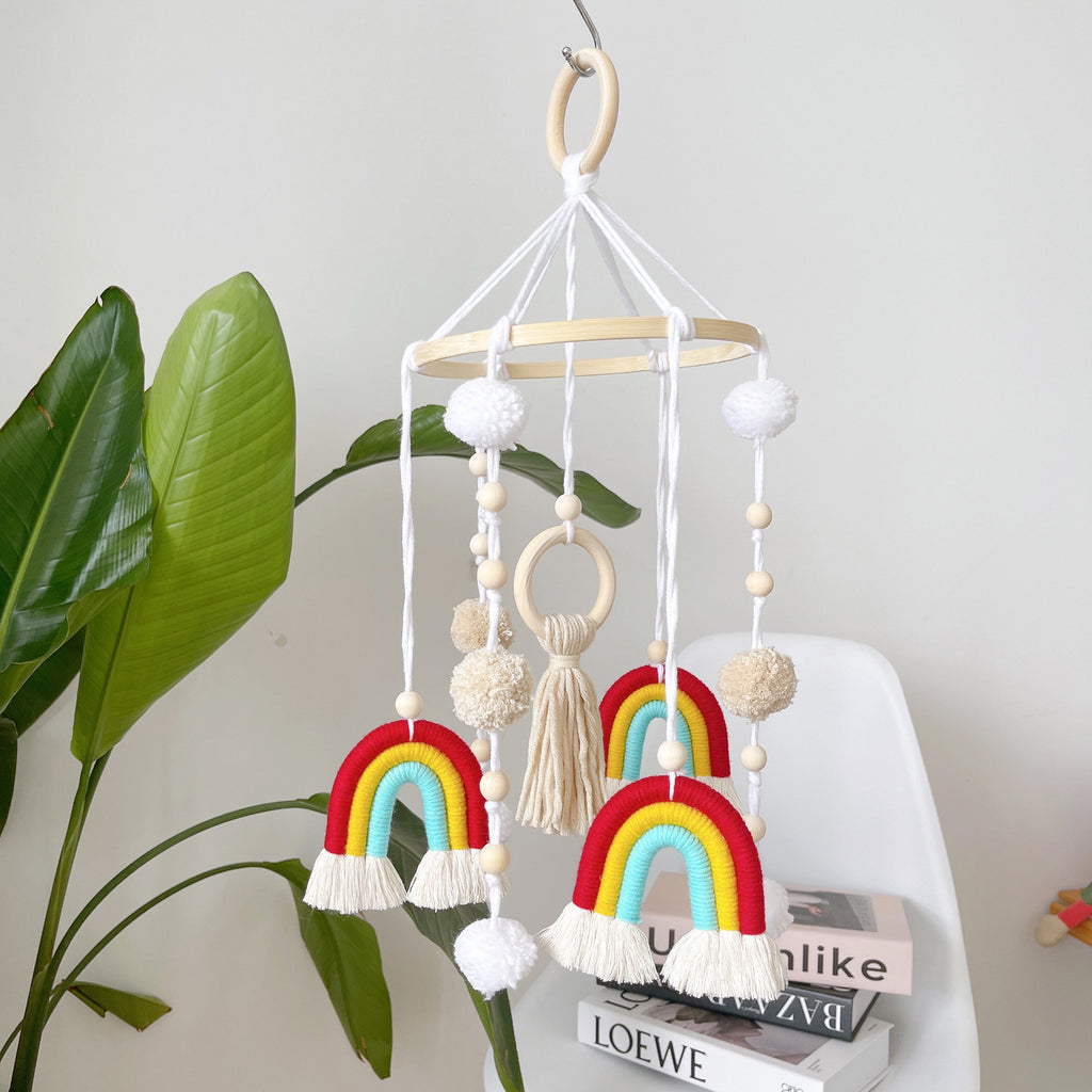 Nordic Rainbow Starry Sky Cotton Rope Hanging Mobile