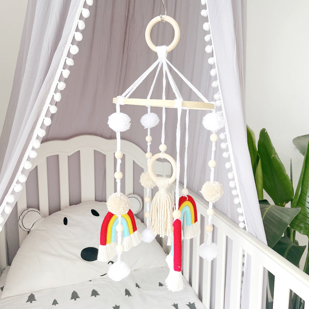 Nordic Rainbow Starry Sky Cotton Rope Hanging Mobile