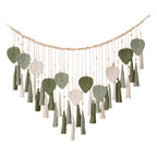 Bohemian Vintage Cotton Rope Leaf Wall Hanging Mediterranean Style