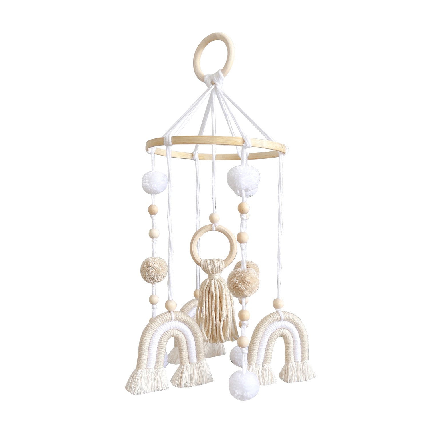 Nordic Rainbow Starry Sky Cotton Rope Hanging Mobile