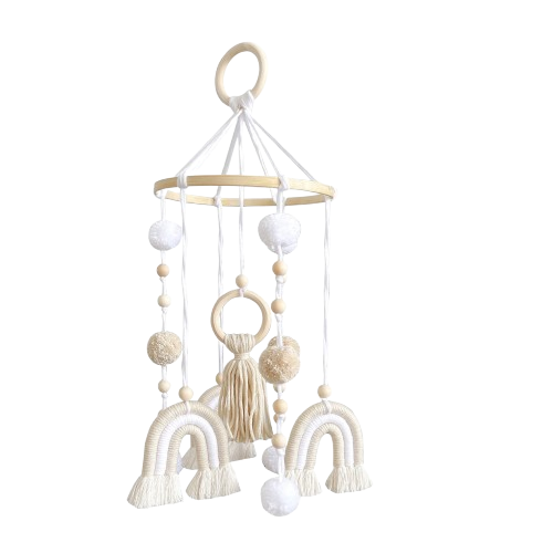 Nordic Rainbow Starry Sky Cotton Rope Hanging Mobile
