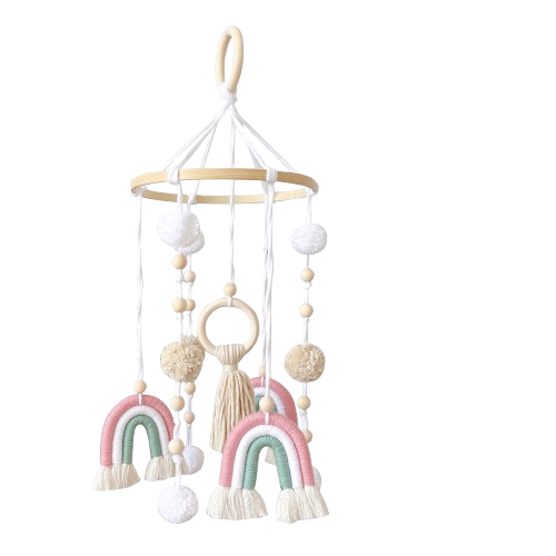 Nordic Rainbow Starry Sky Cotton Rope Hanging Mobile
